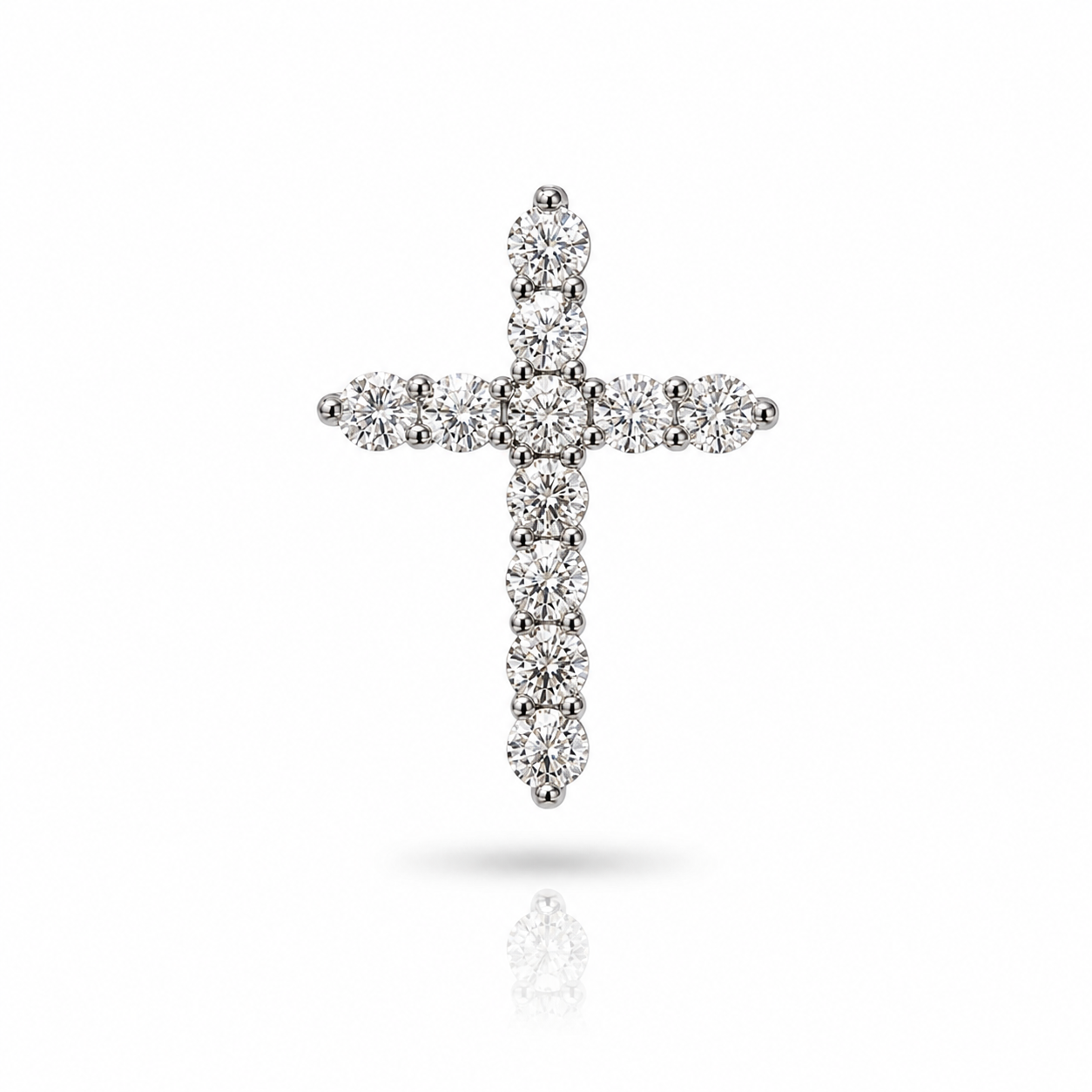 Moissanite Cross Pendant
