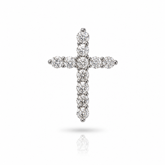 Moissanite Cross Pendant