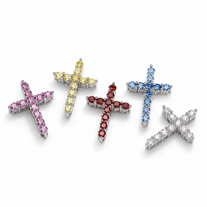 Moissanite Cross Pendant