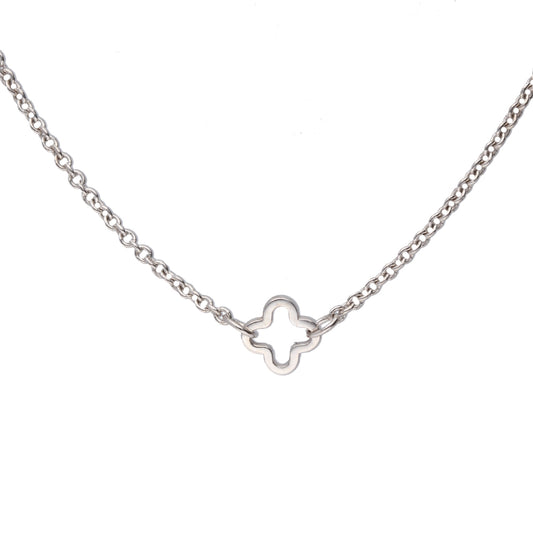 Clover Link Necklace (1.4mm)- Sterling Silver