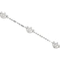 3 Station Diamond Bracelet- 9ct White Gold
