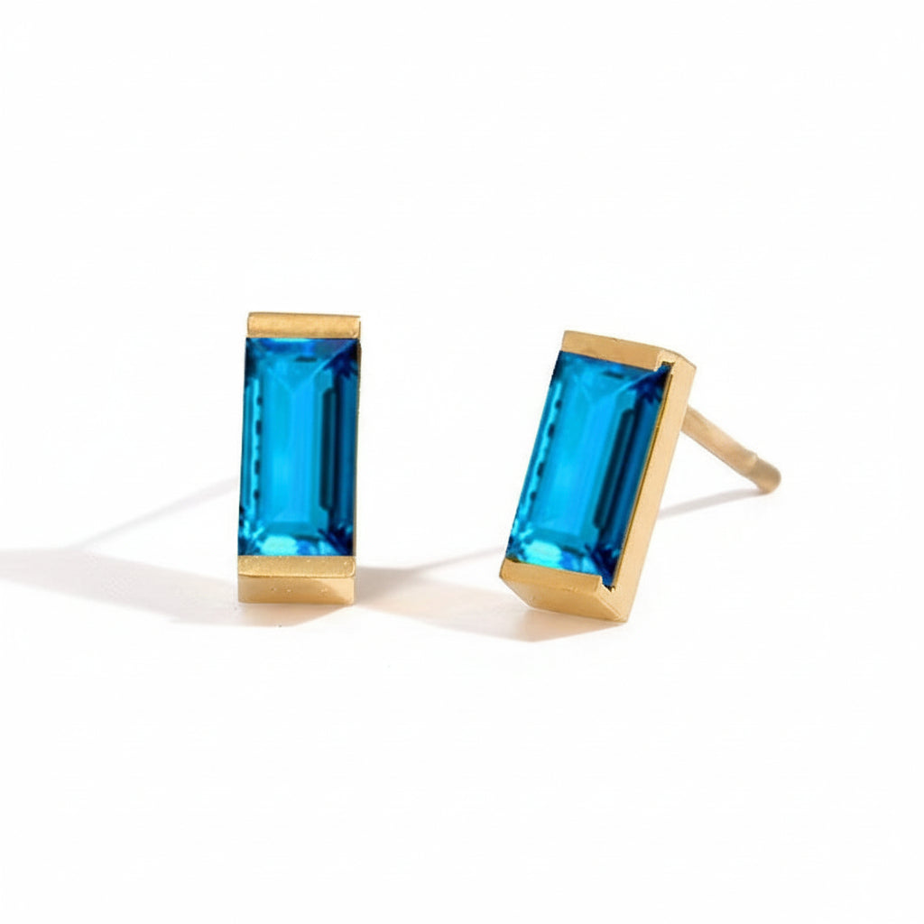 Birthstone Stud Earrings