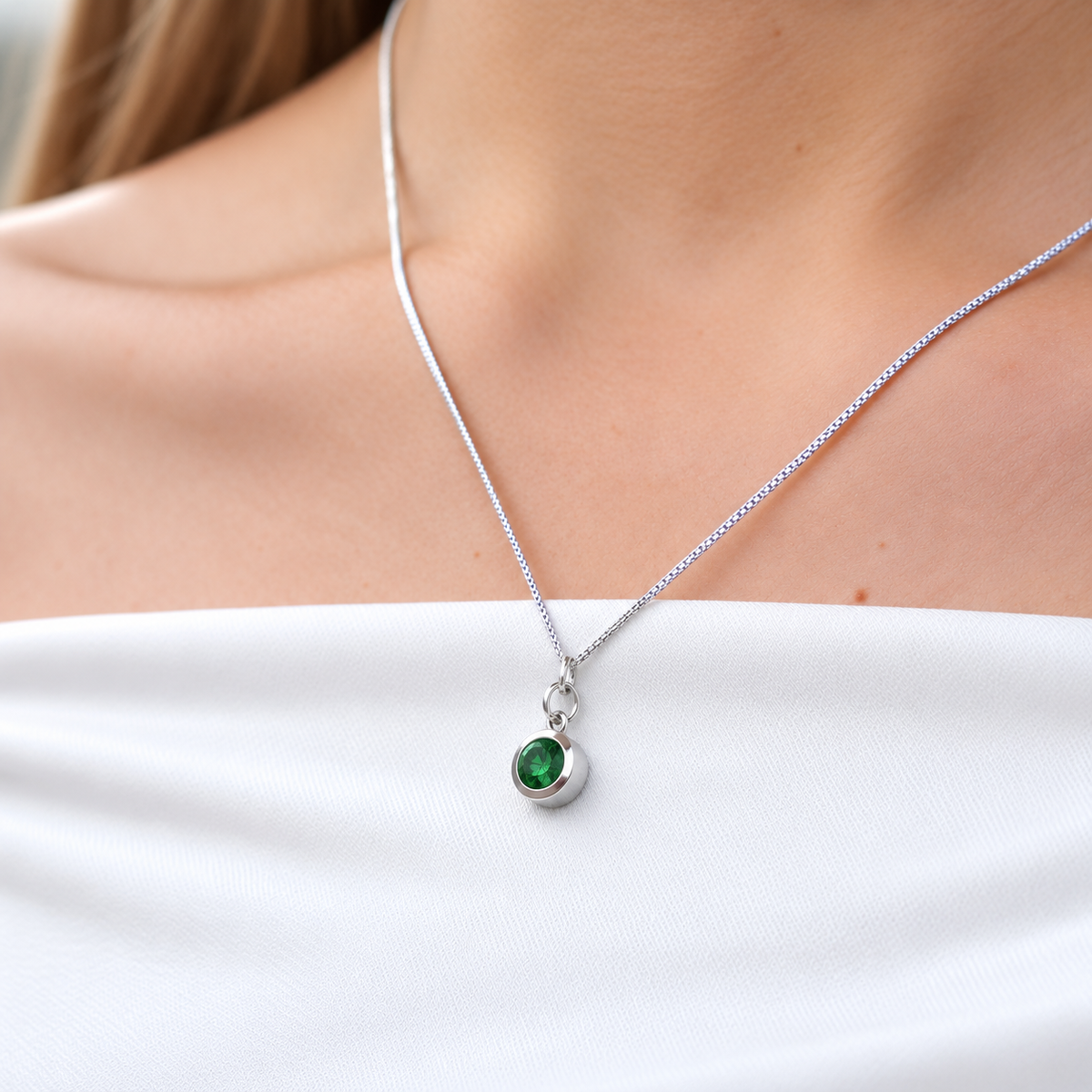 6mm Birthstone Necklace