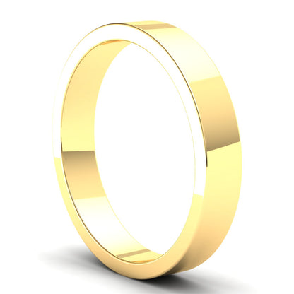 Men's Wedding Band: 9ct Yellow Gold Flat band