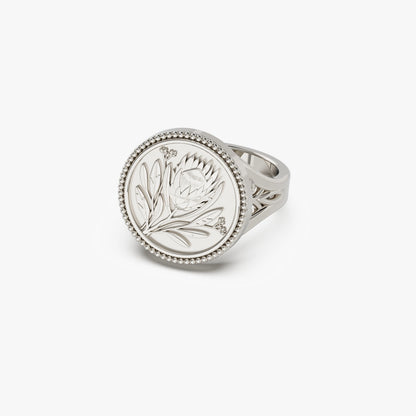 Round Fynbos Protea Ring