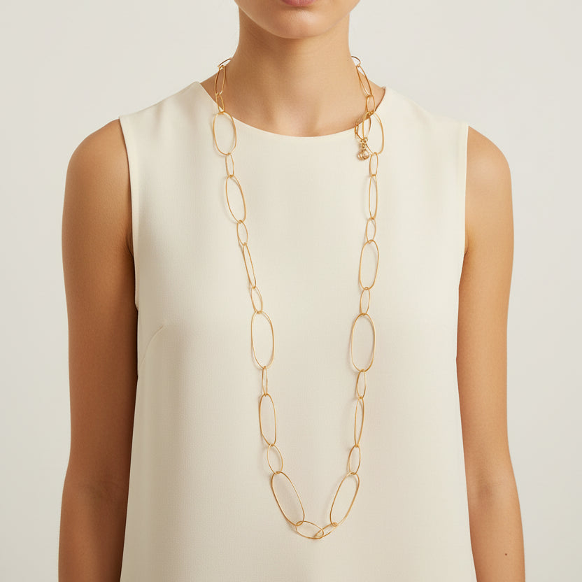 Modern Halo Necklace