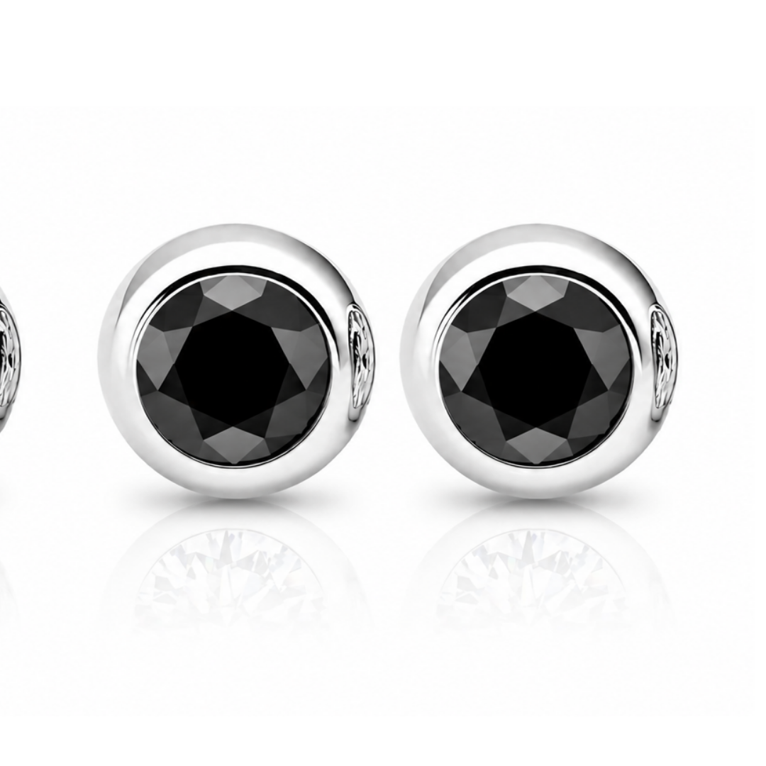 Moissanite Bubble Stud Earrings
