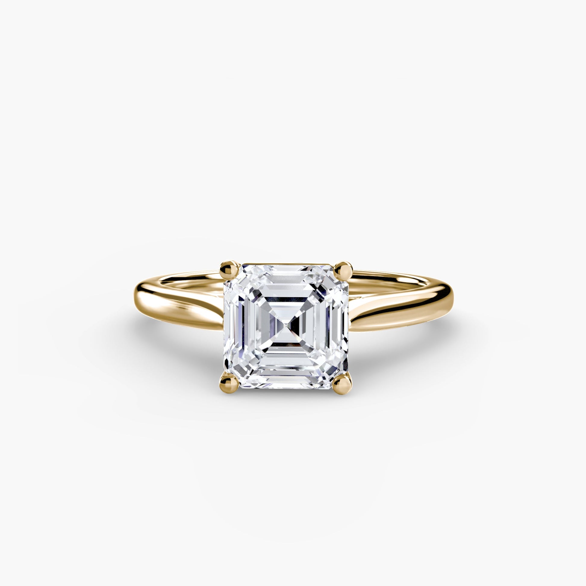 Isabeau Moissanite - Yellow Gold Asscher