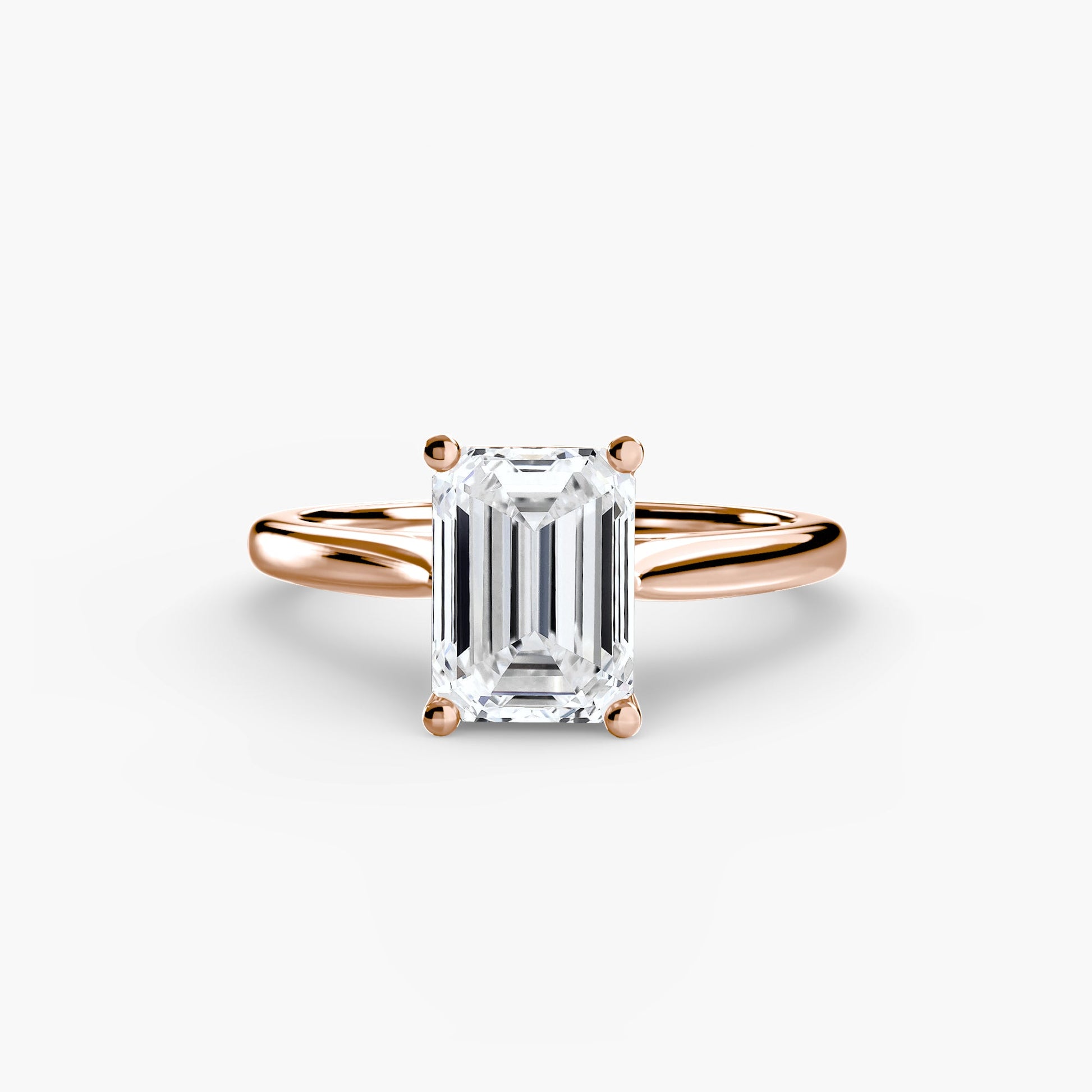 Isabeau Moissanite - Rose Gold Emerald