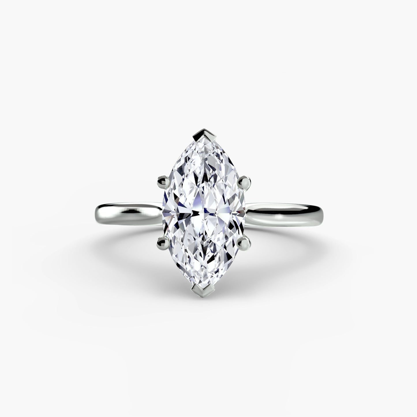 Isabeau Moissanite - White Gold Marquise