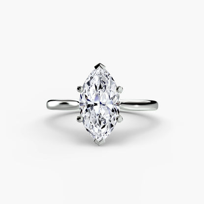 Isabeau Moissanite - White Gold Marquise