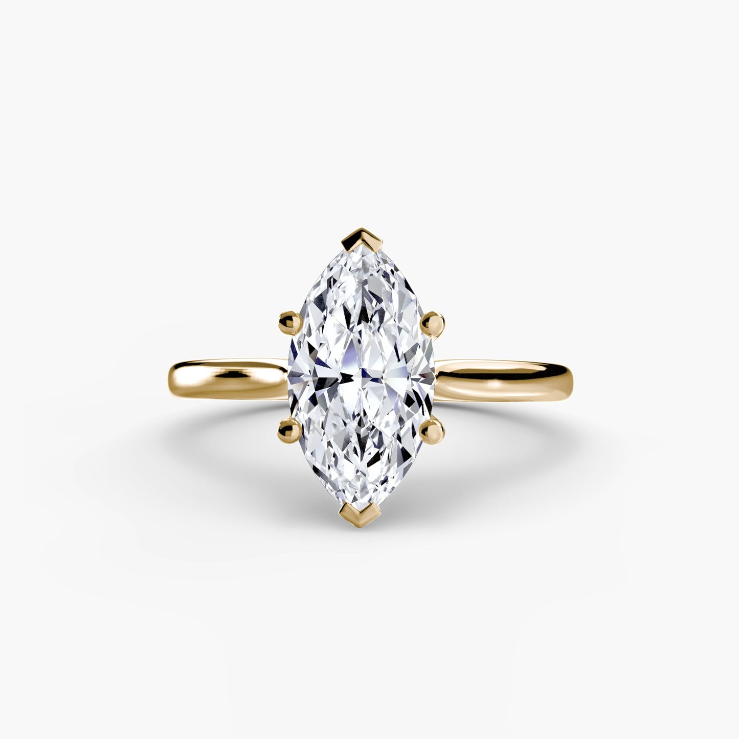 Isabeau Moissanite - Yellow Gold Marquise