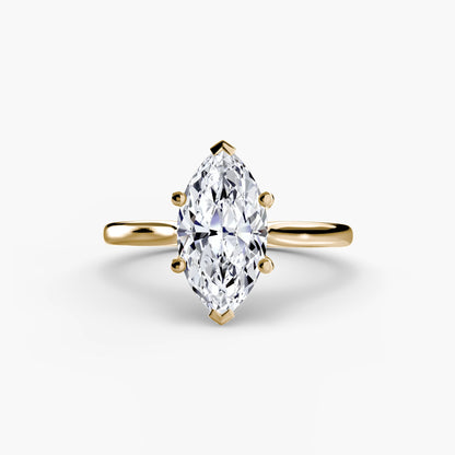 Isabeau Moissanite - Yellow Gold Marquise