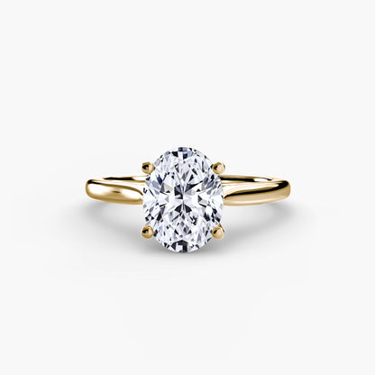 Isabeau Moissanite - Yellow Gold Oval