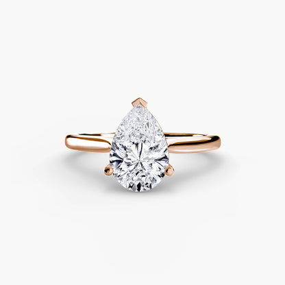 Isabeau Moissanite - Rose Gold Pear