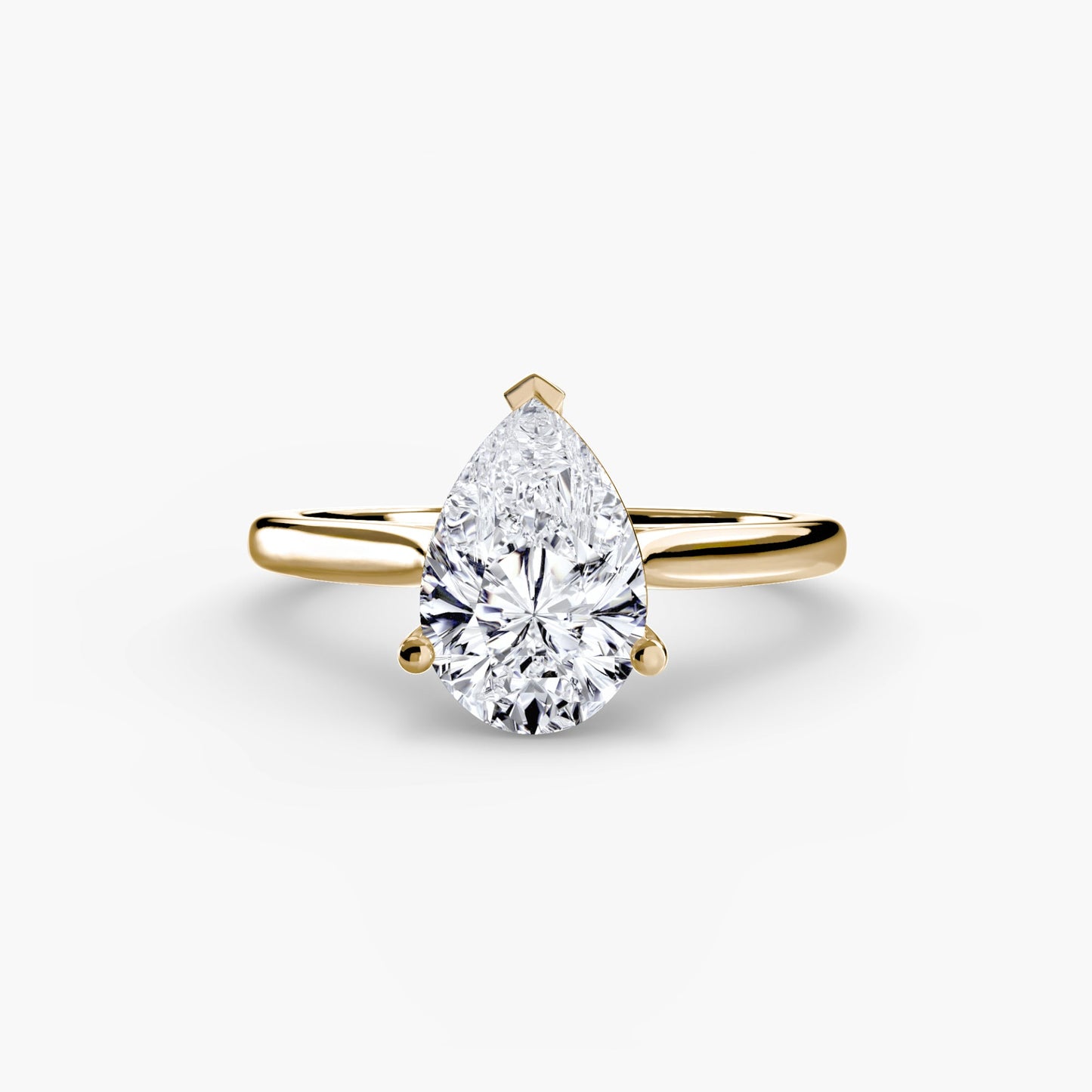 Isabeau Moissanite - Yellow Gold Pear