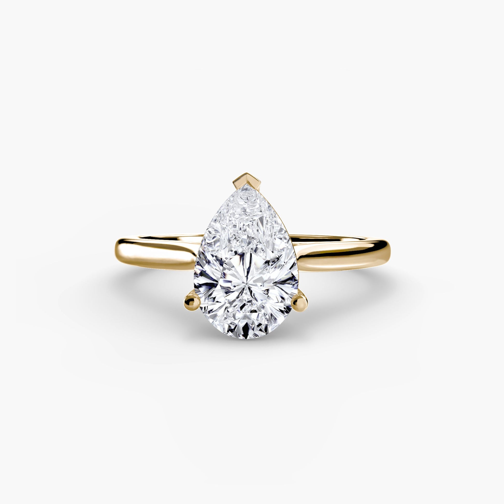 Isabeau Moissanite - Yellow Gold Pear