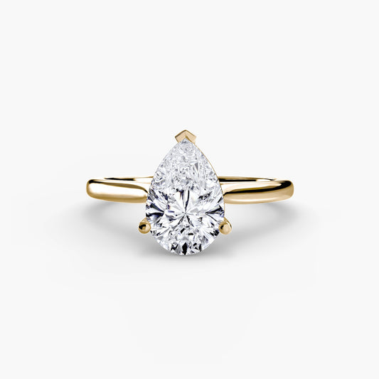 Isabeau Moissanite - Yellow Gold Pear