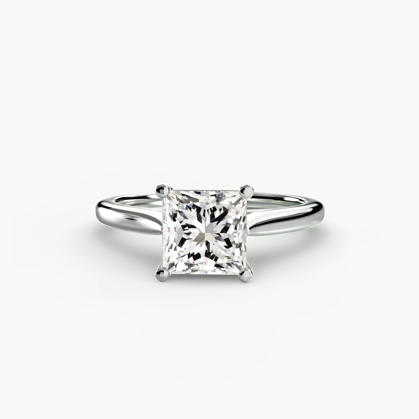 Isabeau Moissanite - White Gold Princess