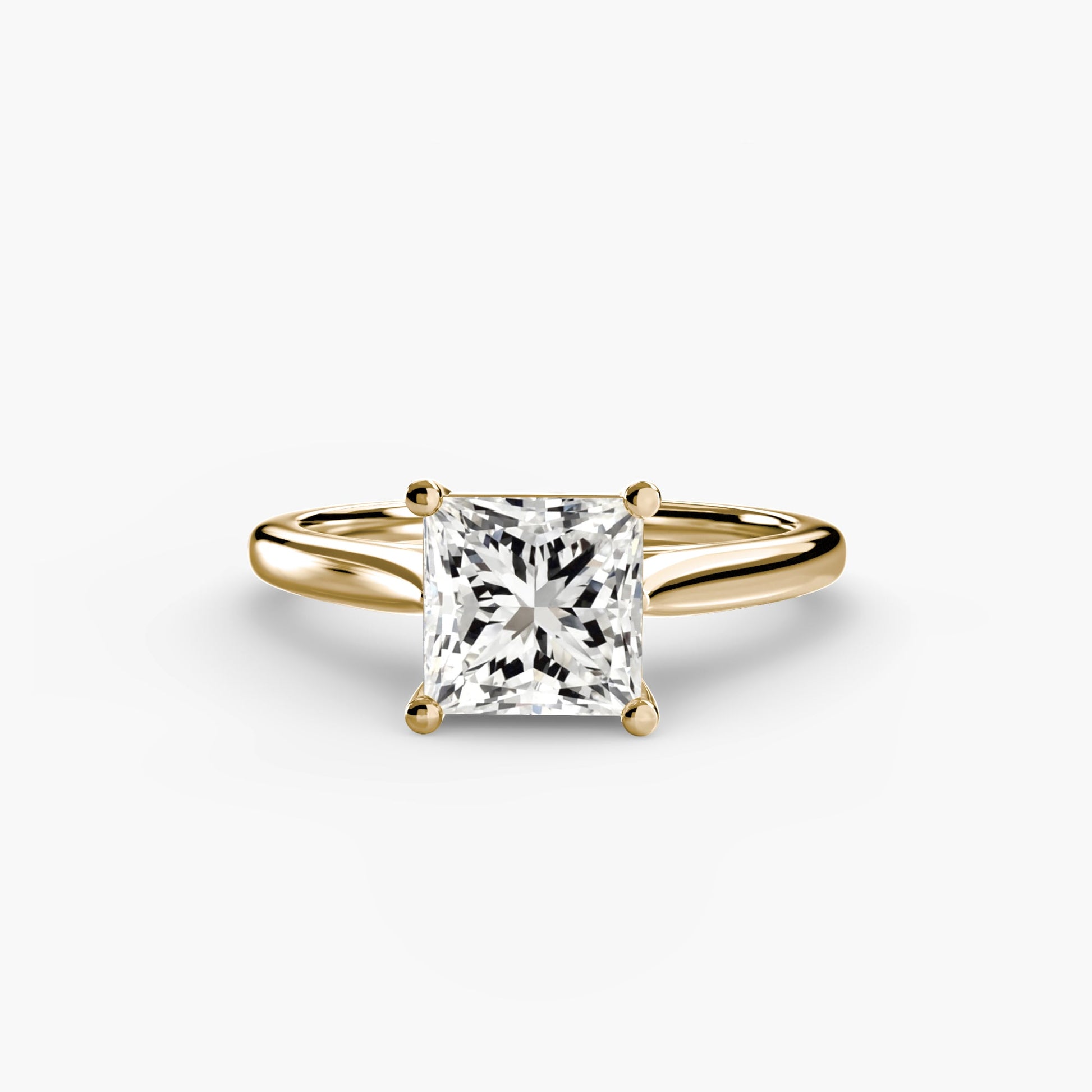 Isabeau Moissanite - Yellow Gold Princess