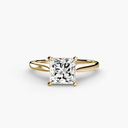 Isabeau Moissanite - Yellow Gold Princess