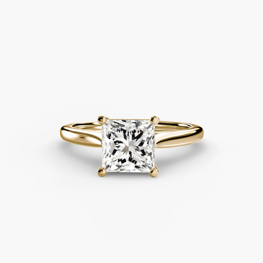 Isabeau Moissanite - Yellow Gold Princess