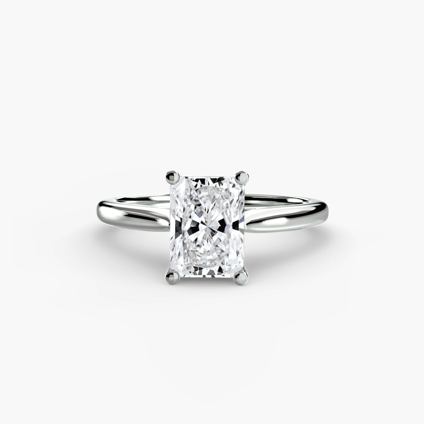Isabeau Moissanite - White Gold Radiant