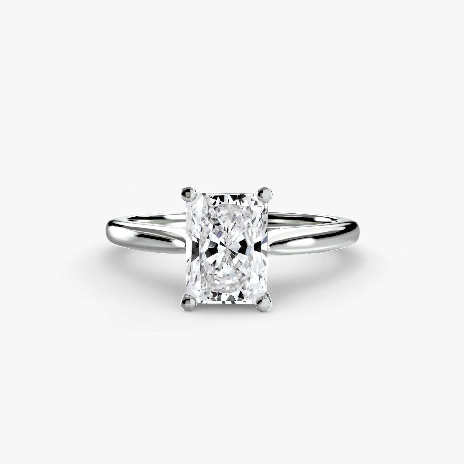 Isabeau Moissanite - White Gold Radiant