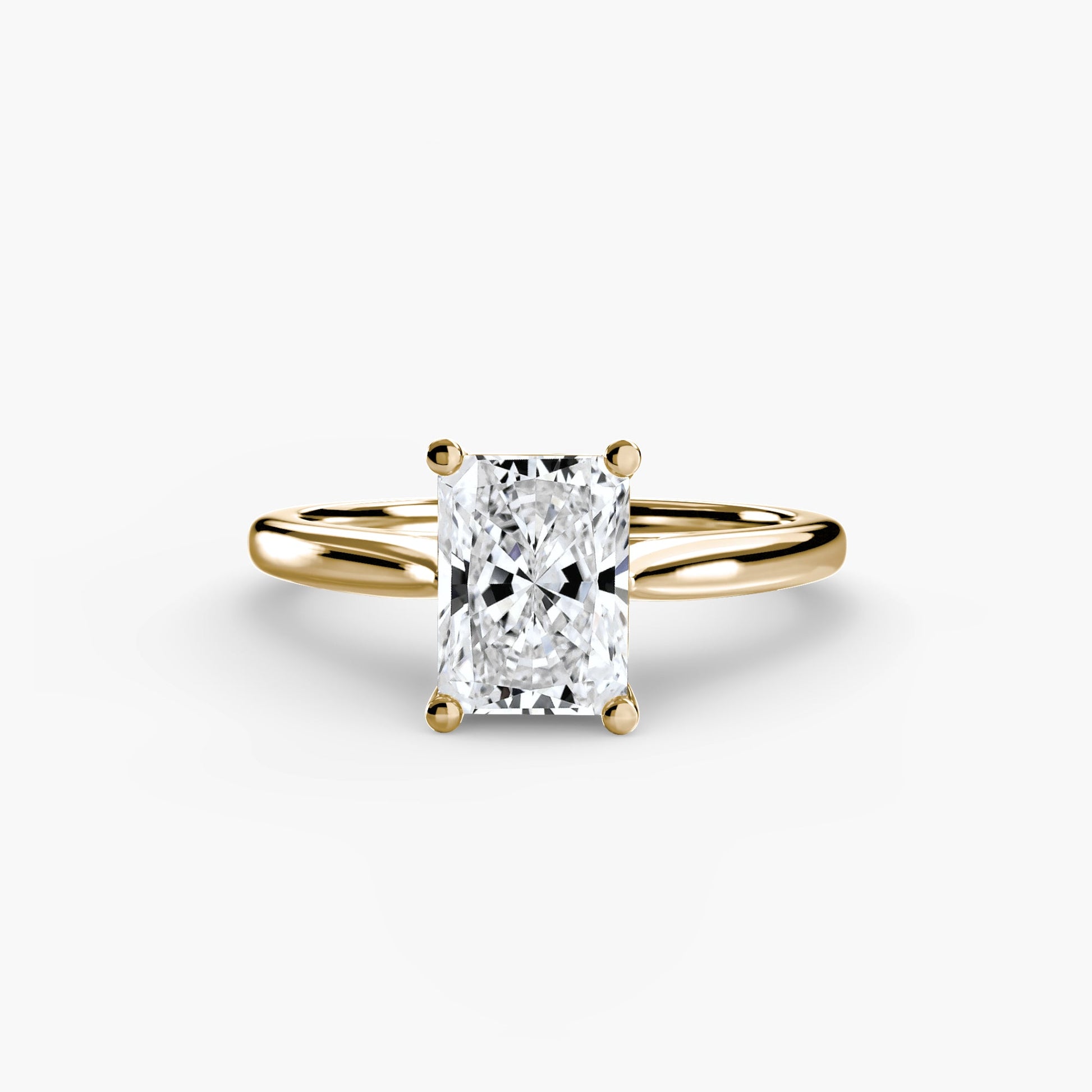 Isabeau Moissanite - Yellow Gold Radiant