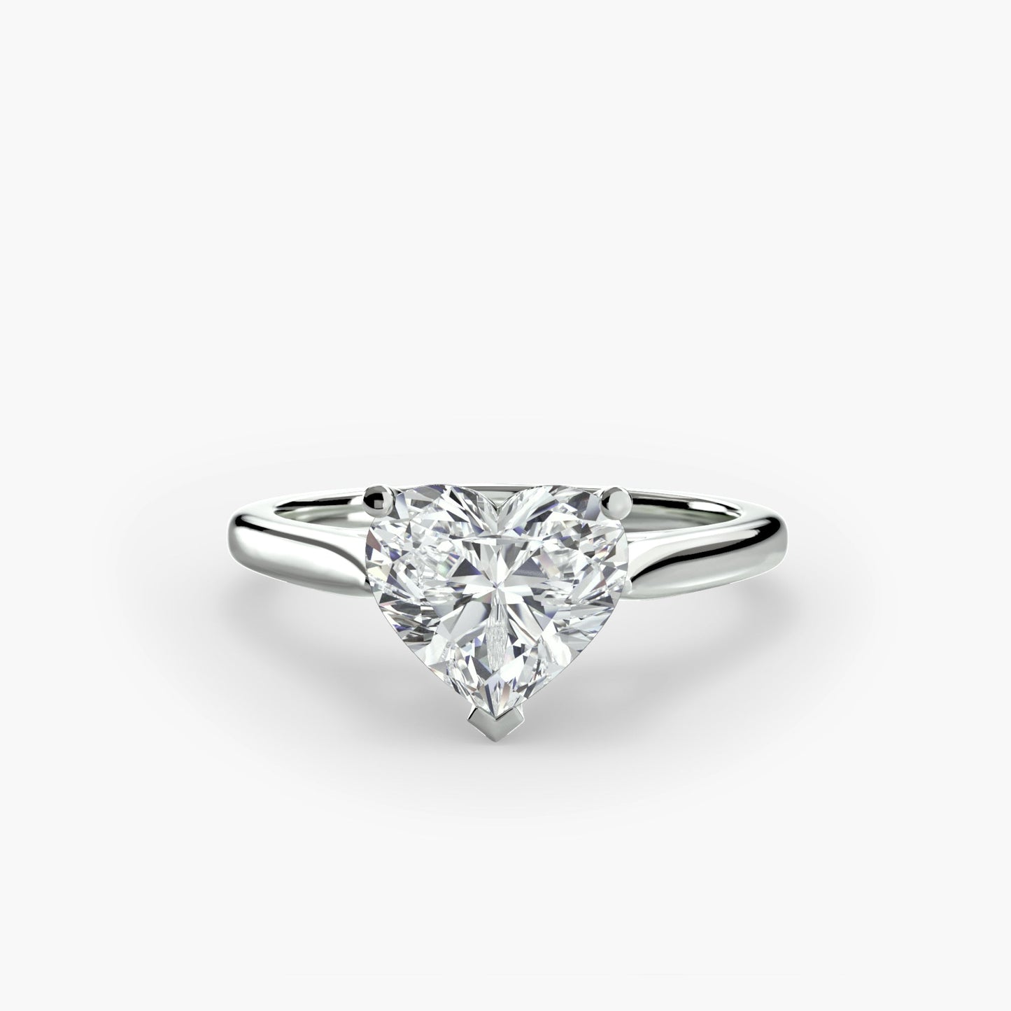 Isabeau Moissanite - White Gold Heart