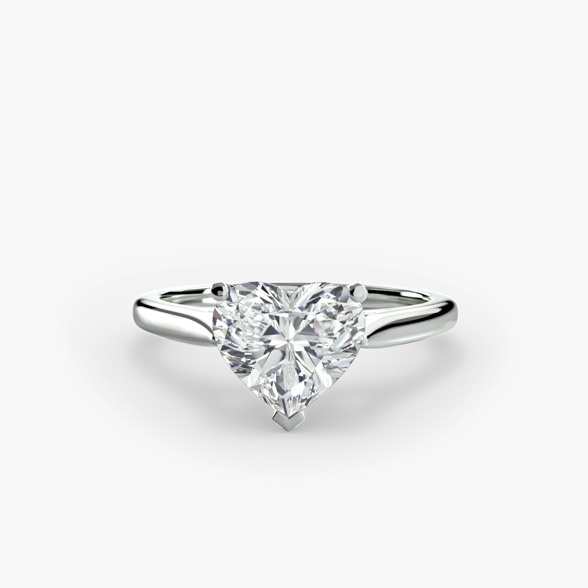Isabeau Moissanite - White Gold Heart