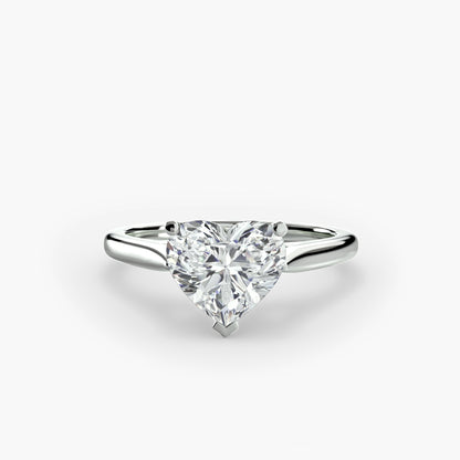 Isabeau Moissanite - White Gold Heart