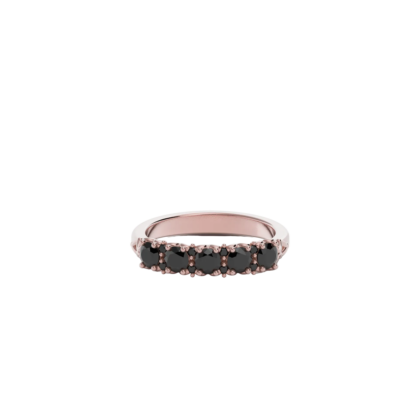 Kaitlyn - 9ct Gold with Black Stones