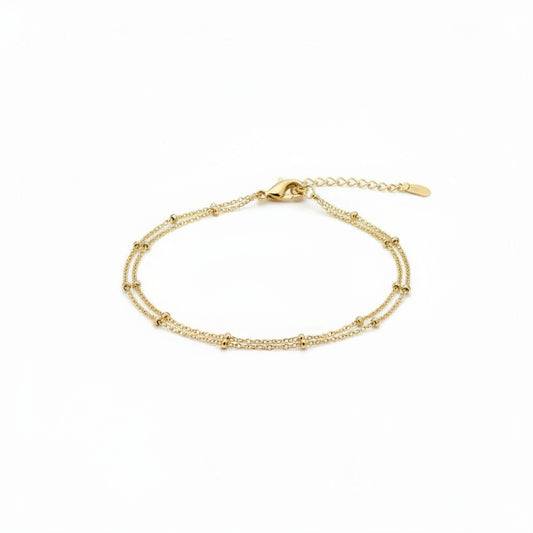 Double Golden Drops Bracelet