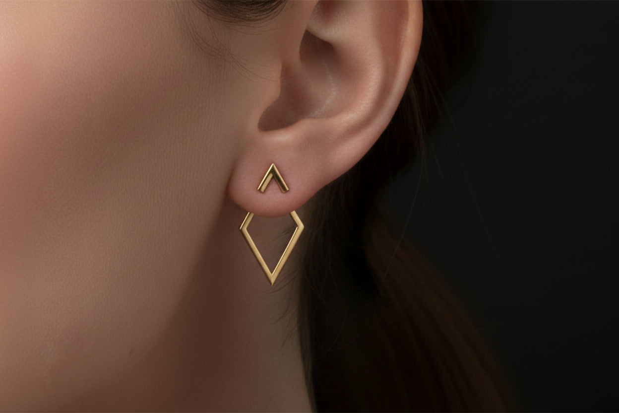 Prism Edge Stud Earrings