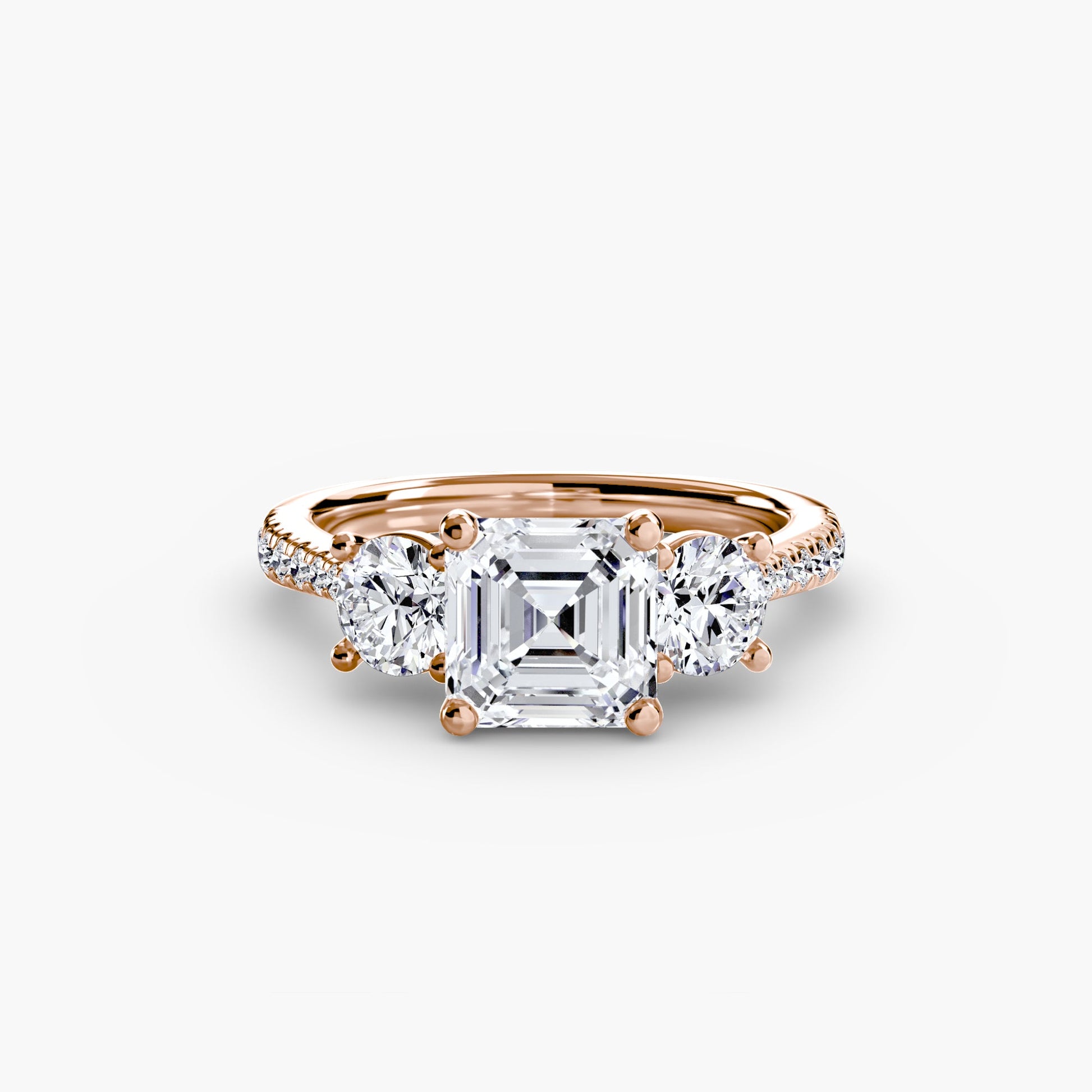 Ondine Moissanite - Rose Gold Asscher