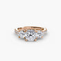 Odette with Moissanites - Cushion