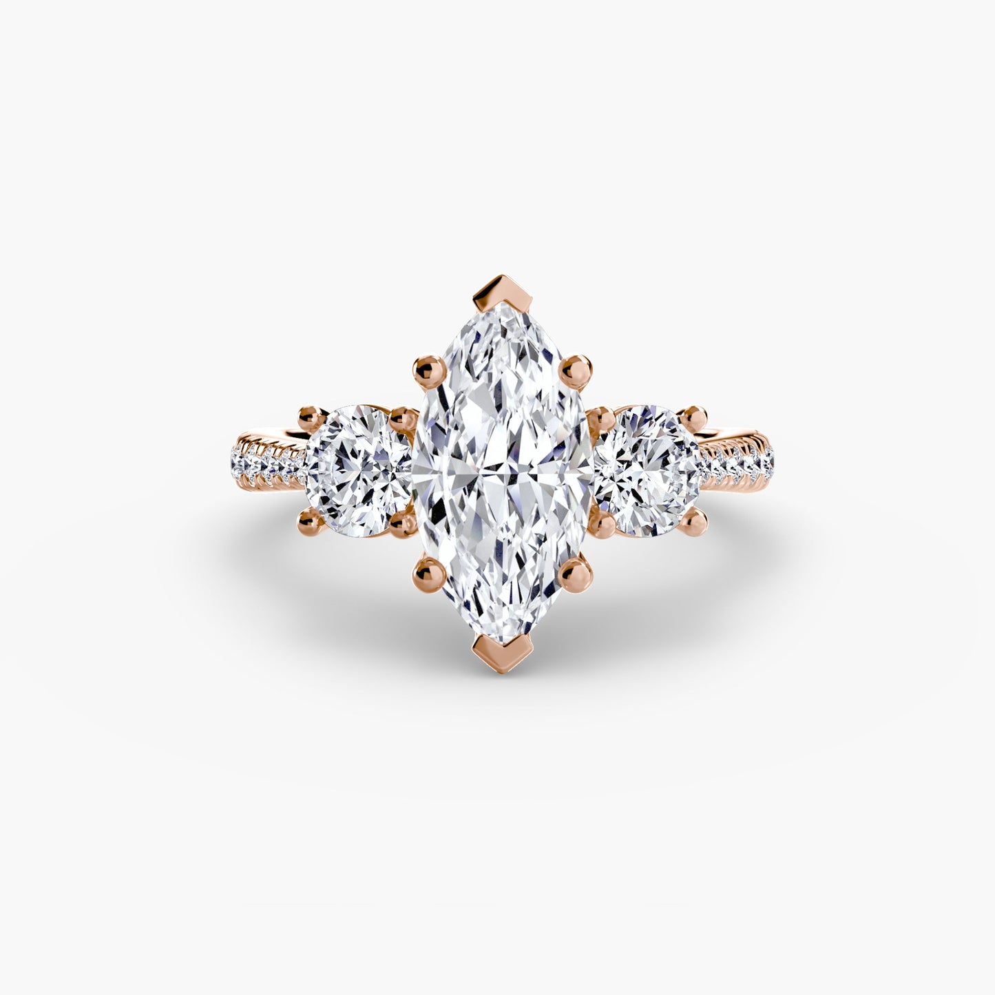 Ondine Moissanite - Rose Gold Marquise