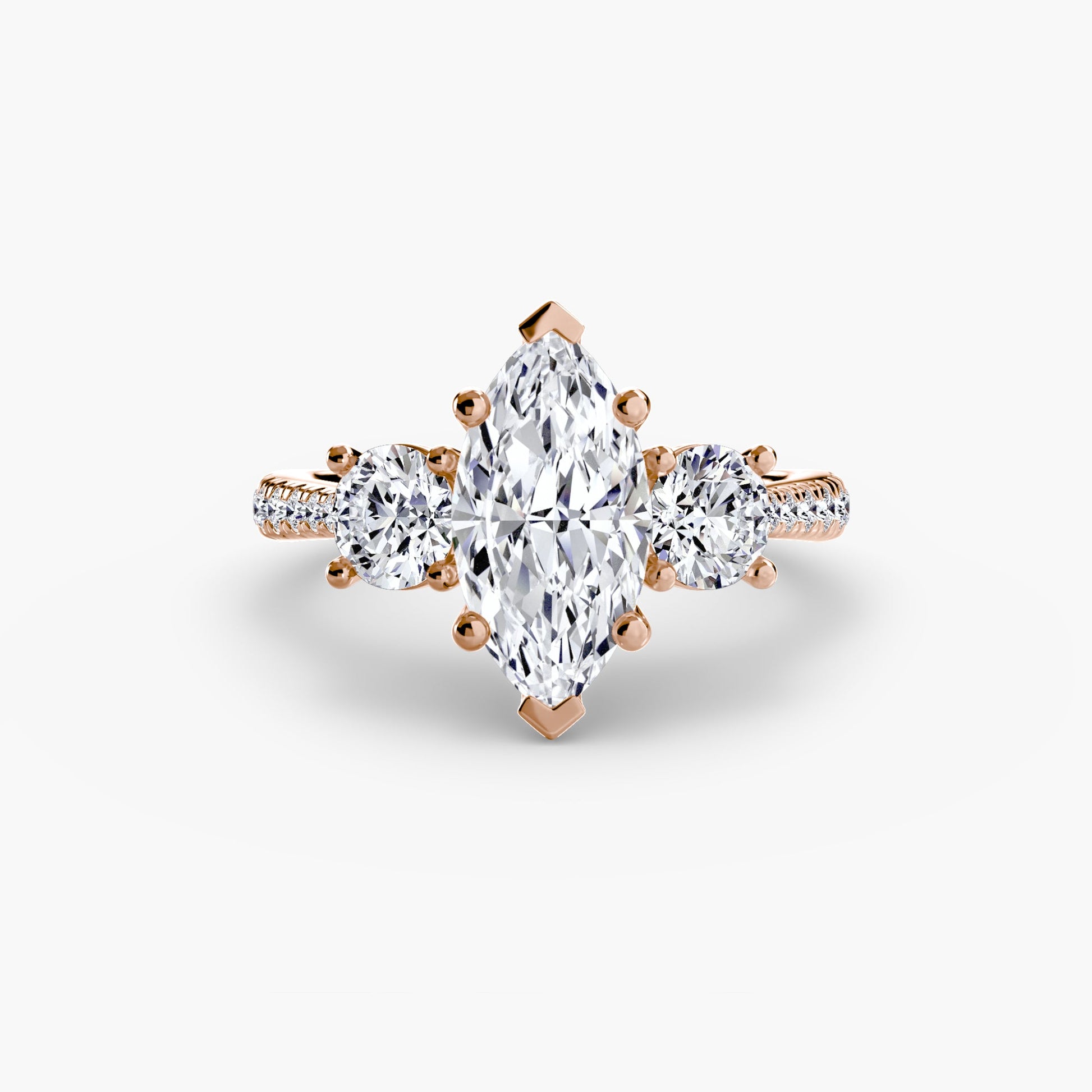 Ondine Moissanite - Rose Gold Marquise
