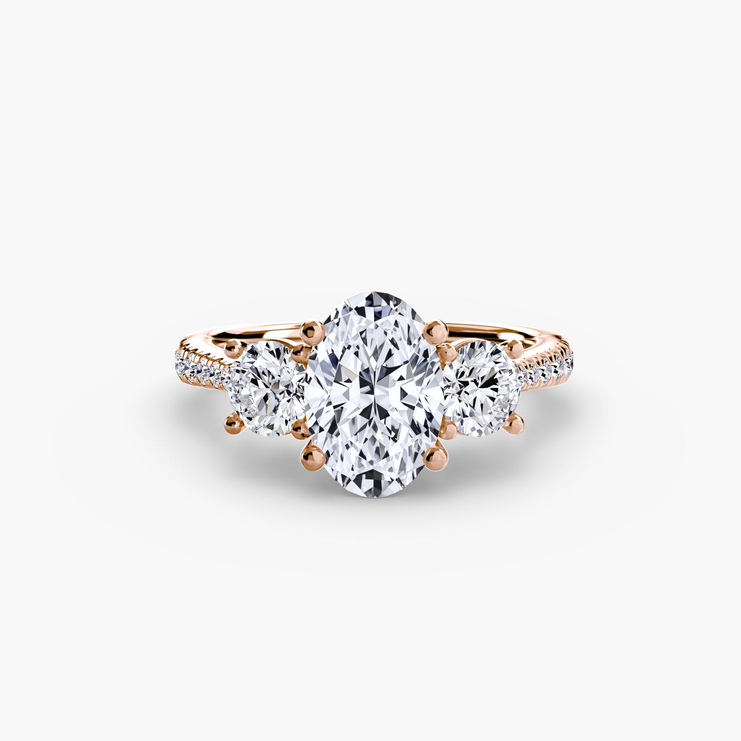 Ondine Moissanite - Rose Gold Oval