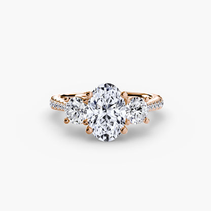 Ondine Moissanite - Rose Gold Oval
