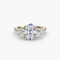 Odette with Moissanites - Oval