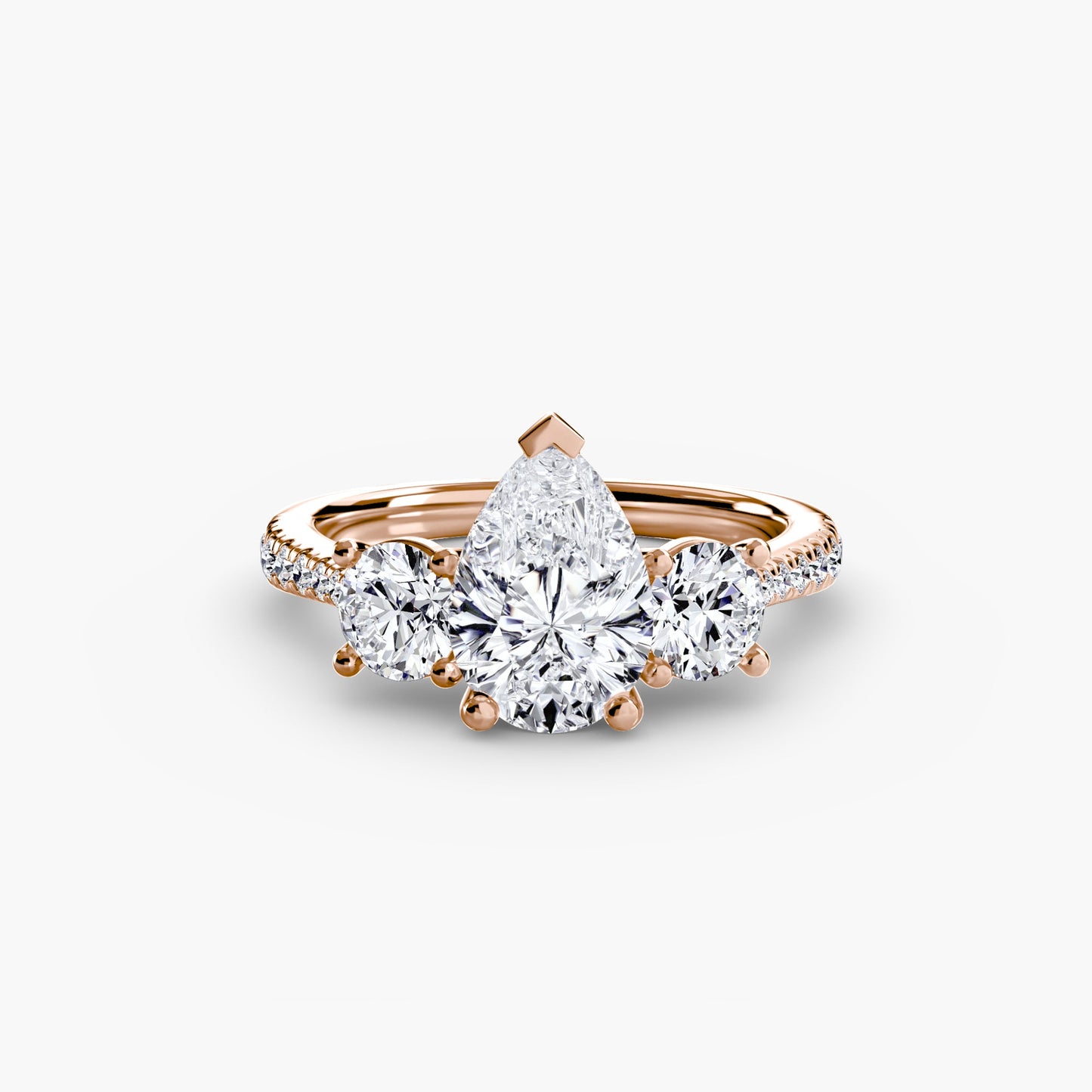 Ondine Moissanite - Rose Gold Pear