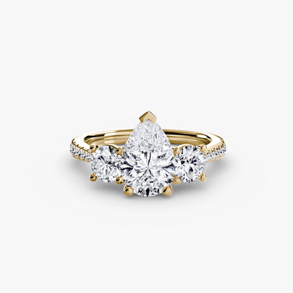 Ondine Moissanite - Yellow Gold Pear