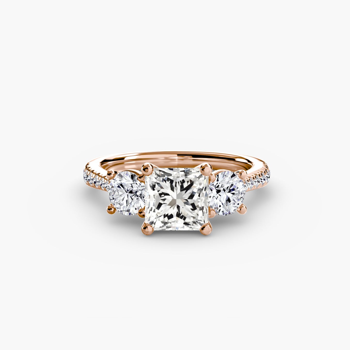 Ondine Moissanite - Rose Gold Princess