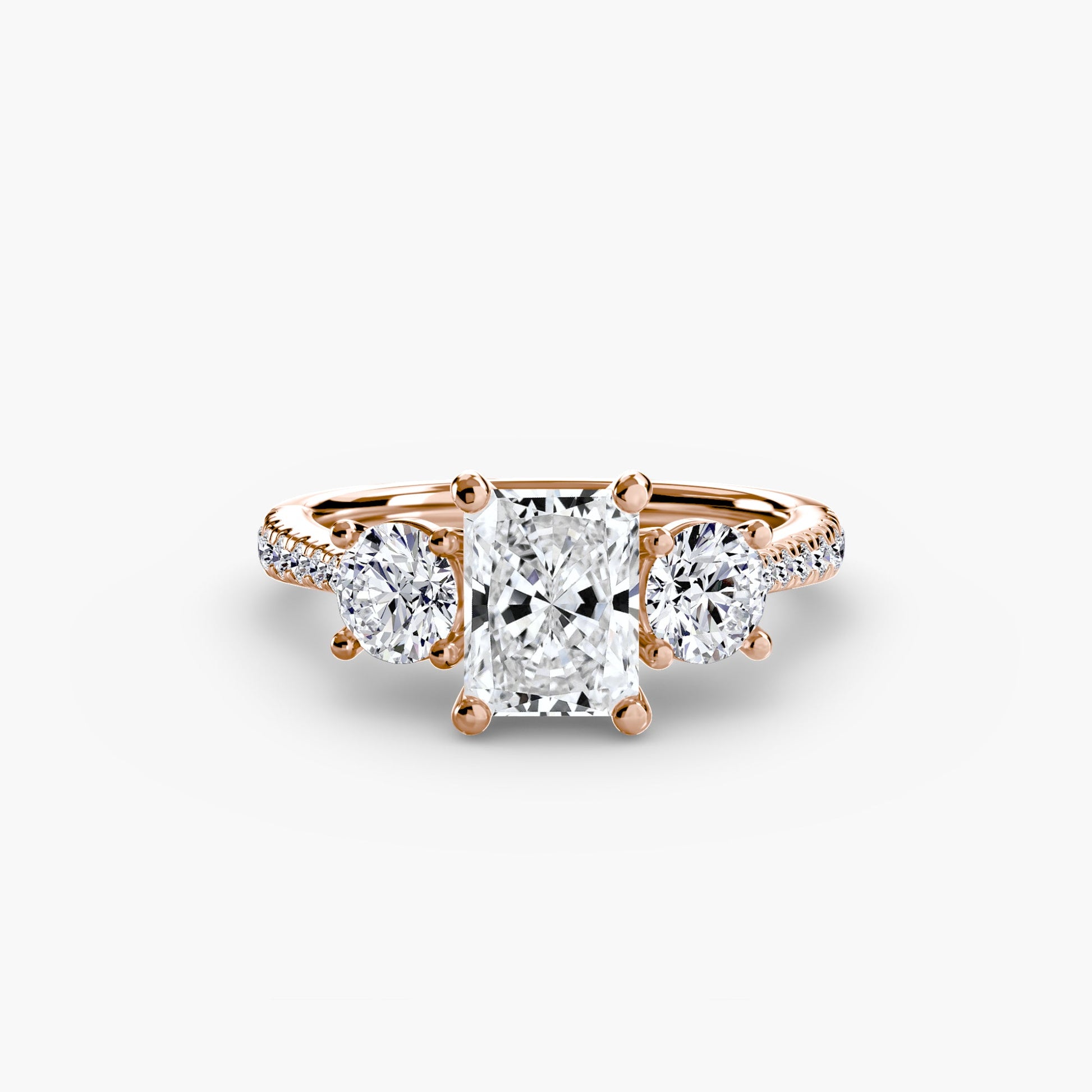 Ondine Moissanite - Rose Gold Radiant