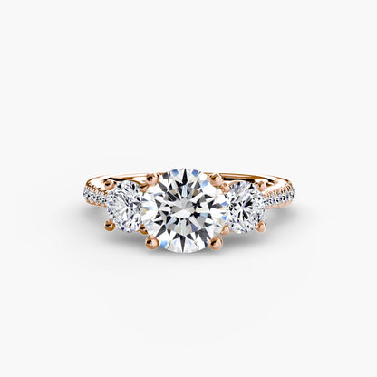 Ondine Moissanite - Rose Gold Round
