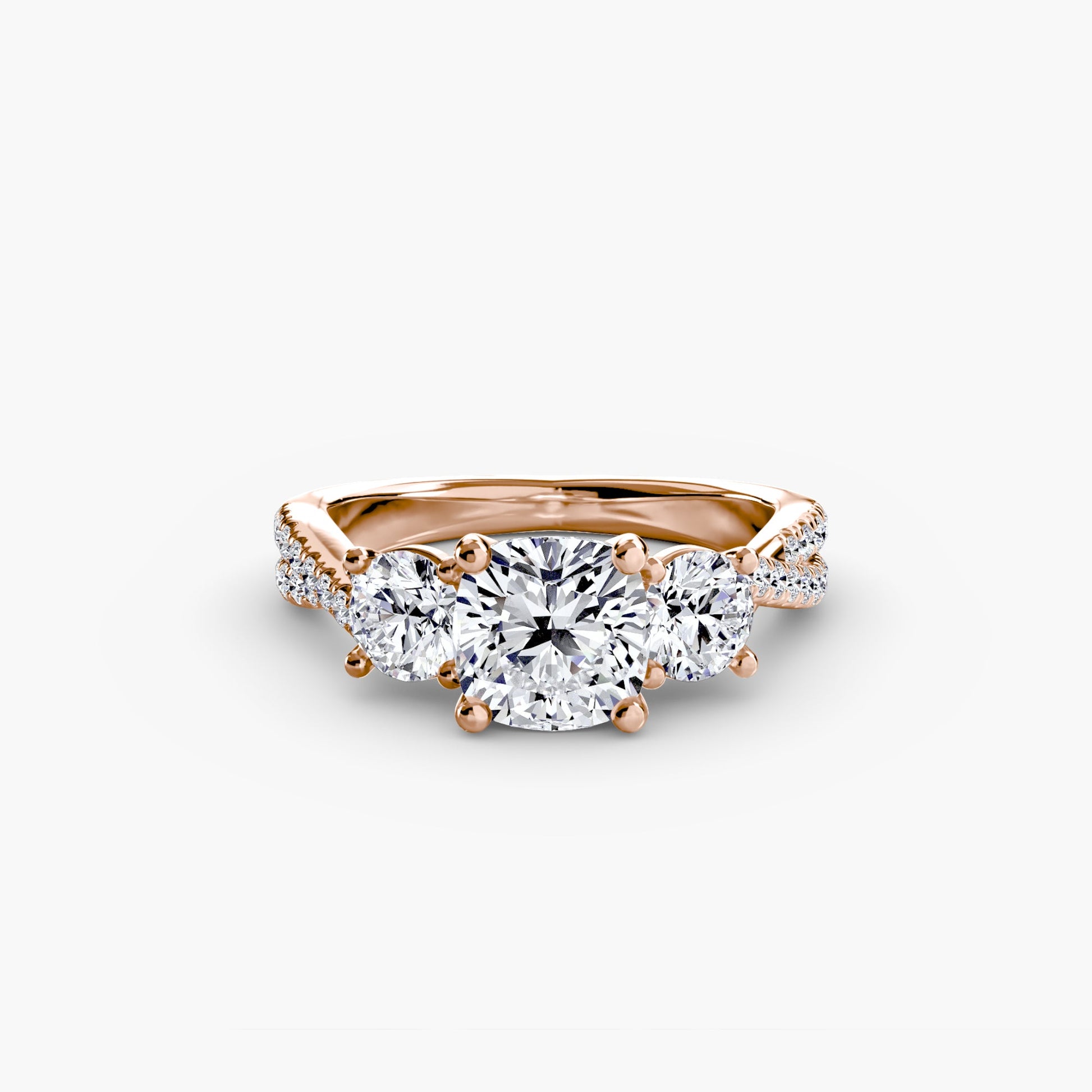 Lavinia Moissanite - Rose Gold Cushion