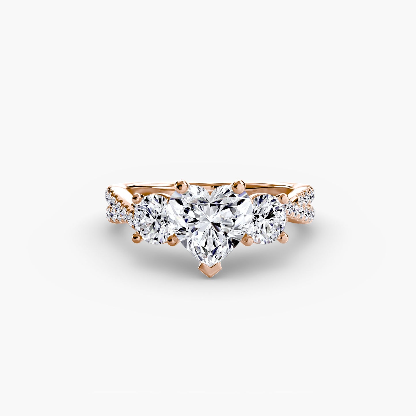 Lavinia Moissanite - Rose Gold Heart