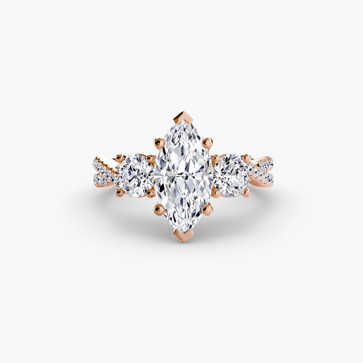 Lavinia Moissanite - Rose Gold Marquise